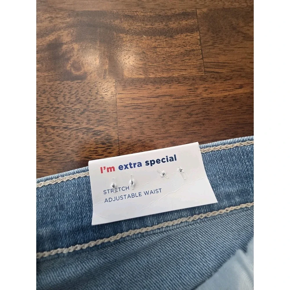 Old Navy Girls Denim Cut Off Shorts Size 14 Stretch Waiste New With Tag Sku 11